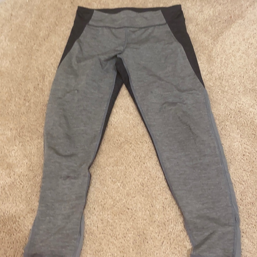 Old Navy Active Girls Grey Mesh Leggings (L 10-12)